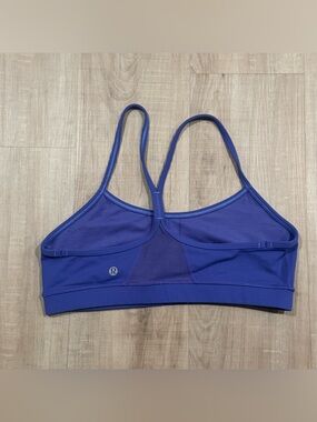 lululemon athletica Blue Slim-Strap Mesh Panel Sports Bra